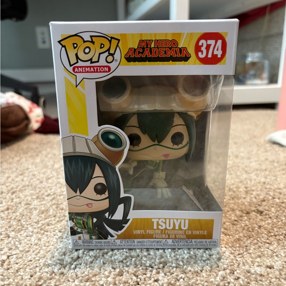 Funko Pop! Animation Tsuyu Figure with Green and Black